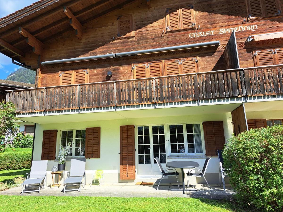 Chalet Spitzhorn - Your Peak Getaway - Private Terrasse & Gratis Parkplatz Daire Gsteig Dış mekan fotoğraf